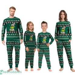 NBA Grinch Milwaukee Bucks Custom Name Christmas Knitting Pattern Matching Family Pajamas Set image NBA Grinch Milwaukee Bucks Custom Name Christmas Knitting Pattern Matching Family Pajamas Set Product Photo 4