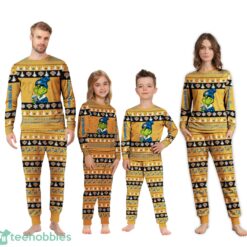 NBA Grinch New York Knicks Custom Name Christmas Knitting Pattern Matching Family Pajamas Set image NBA Grinch New York Knicks Custom Name Christmas Knitting Pattern Matching Family Pajamas Set Product Photo 3