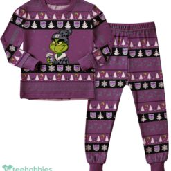 NBA Grinch Sacramento Kings Custom Name Christmas Knitting Pattern Matching Family Pajamas Set image NBA Grinch Sacramento Kings Custom Name Christmas Knitting Pattern Matching Family Pajamas Set Product Photo 4