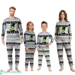 NBA Grinch San Antonio Spurs Custom Name Christmas Knitting Pattern Matching Family Pajamas Set image NBA Grinch San Antonio Spurs Custom Name Christmas Knitting Pattern Matching Family Pajamas Set Product Photo 4