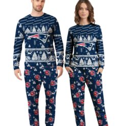New England Patriots Christmas Pattern Family Matching Pajamas Sets Best Gift For Christmas image New England Patriots Christmas Pattern Family Matching Pajamas Sets Best Gift For Christmas Product Photo 4