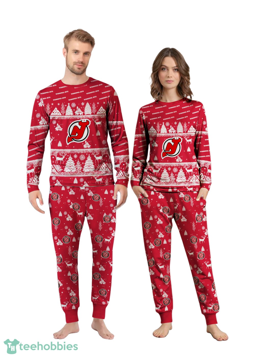 new-jersey-devils-christmas-pattern-family-matching-pajamas-sets-best-gift-for-christmas.jpg New Jersey Devils Christmas Pattern Family Matching Pajamas Sets Best Gift For Christmas Product Photo 2