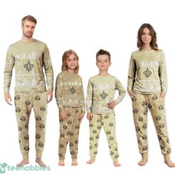 New Orleans Saints Christmas Pattern Family Matching Pajamas Sets Best Gift For Christmas image New Orleans Saints Christmas Pattern Family Matching Pajamas Sets Best Gift For Christmas Product Photo 2