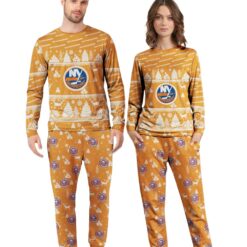 New York Islanders Christmas Pattern Family Matching Pajamas Sets Best Gift For Christmas image New York Islanders Christmas Pattern Family Matching Pajamas Sets Best Gift For Christmas Product Photo 4