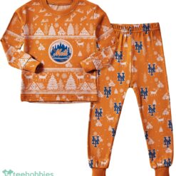 New York Mets MLB Christmas Pattern Family Matching Pajamas Sets Best Gift For Christmas image New York Mets MLB Christmas Pattern Family Matching Pajamas Sets Best Gift For Christmas Product Photo 2