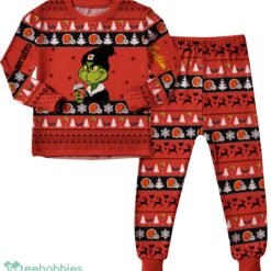 NFL Grinch Cleveland Browns Custom Name Christmas Knitting Pattern Matching Family Pajamas Set image NFL Grinch Cleveland Browns Custom Name Christmas Knitting Pattern Matching Family Pajamas Set Product Photo 3