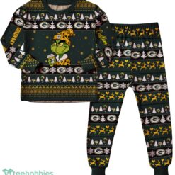 NFL Grinch Green Bay Packers Custom Name Christmas Knitting Pattern Matching Family Pajamas Set image NFL Grinch Green Bay Packers Custom Name Christmas Knitting Pattern Matching Family Pajamas Set Product Photo 3