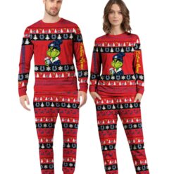 NFL Grinch Indianapolis Colts Custom Name Christmas Knitting Pattern Matching Family Pajamas Set image NFL Grinch Indianapolis Colts Custom Name Christmas Knitting Pattern Matching Family Pajamas Set Product Photo 4