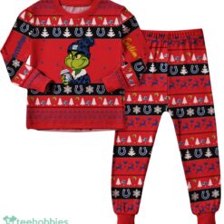 NFL Grinch Indianapolis Colts Custom Name Christmas Knitting Pattern Matching Family Pajamas Set image NFL Grinch Indianapolis Colts Custom Name Christmas Knitting Pattern Matching Family Pajamas Set Product Photo 3