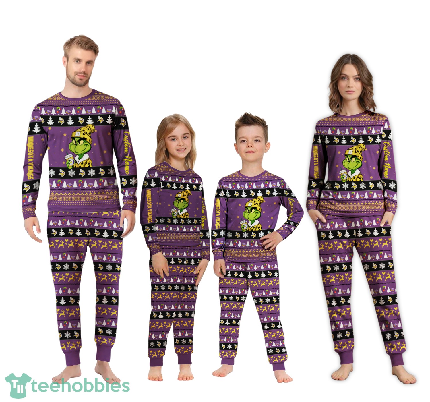 nfl-grinch-minnesota-vikings-custom-name-christmas-knitting-pattern-matching-family-pajamas-set-1.jpg NFL Grinch Minnesota Vikings Custom Name Christmas Knitting Pattern Matching Family Pajamas Set Product Photo 2