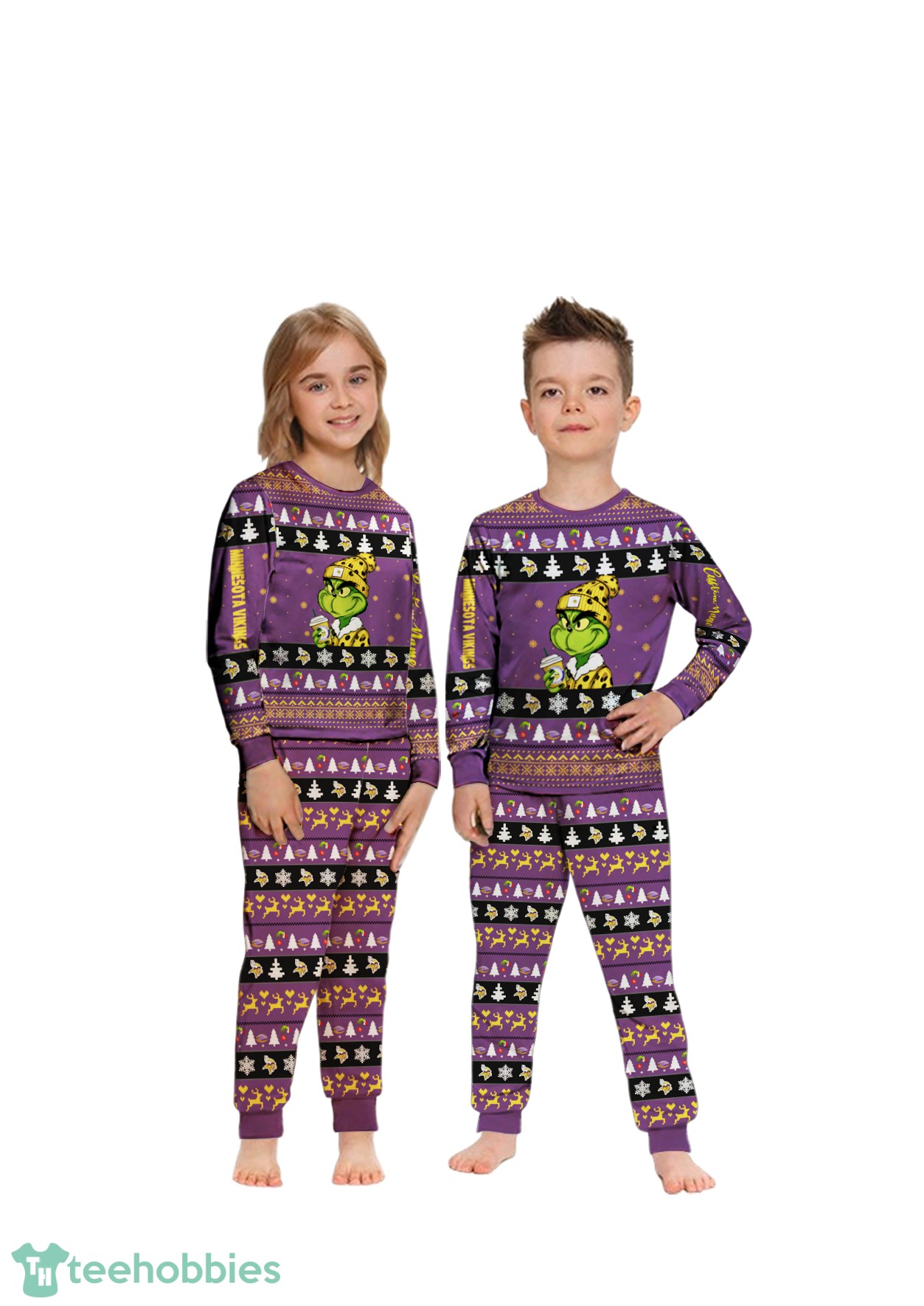 nfl-grinch-minnesota-vikings-custom-name-christmas-knitting-pattern-matching-family-pajamas-set-2.jpg NFL Grinch Minnesota Vikings Custom Name Christmas Knitting Pattern Matching Family Pajamas Set Product Photo 1