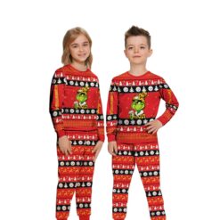 NFL Grinch Pittsburgh Steelers Custom Name Christmas Knitting Pattern Matching Family Pajamas Set image NFL Grinch Pittsburgh Steelers Custom Name Christmas Knitting Pattern Matching Family Pajamas Set Product Photo 2