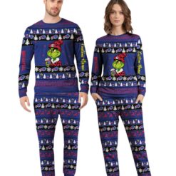NFL GrinchBuffalo Bills Christmas Knitting Pattern Matching Family Pajamas Set image NFL GrinchBuffalo Bills Christmas Knitting Pattern Matching Family Pajamas Set Product Photo 4