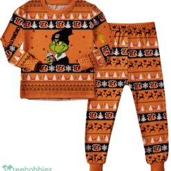 NFL GrinchCincinnati Bengals Christmas Knitting Pattern Matching Family Pajamas Set image NFL GrinchCincinnati Bengals Christmas Knitting Pattern Matching Family Pajamas Set Product Photo 4