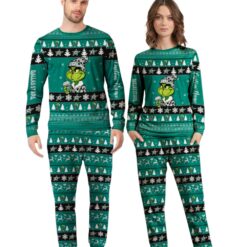 NHL Grinch Dallas Stars Custom Name Christmas Knitting Pattern Matching Family Pajamas Set image NHL Grinch Dallas Stars Custom Name Christmas Knitting Pattern Matching Family Pajamas Set Product Photo 4