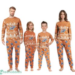Oklahoma City Thunder Christmas Pattern Family Matching Pajamas Sets Best Gift For Christmas image Oklahoma City Thunder Christmas Pattern Family Matching Pajamas Sets Best Gift For Christmas Product Photo 2