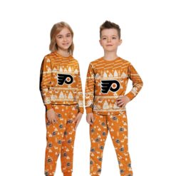 Philadelphia Flyers Christmas Pattern Family Matching Pajamas Sets Best Gift For Christmas image Philadelphia Flyers Christmas Pattern Family Matching Pajamas Sets Best Gift For Christmas Product Photo 3