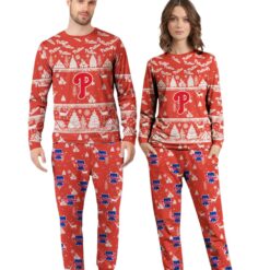 Philadelphia Phillies MLB Christmas Pattern Family Matching Pajamas Sets Best Gift For Christmas image Philadelphia Phillies MLB Christmas Pattern Family Matching Pajamas Sets Best Gift For Christmas Product Photo 4