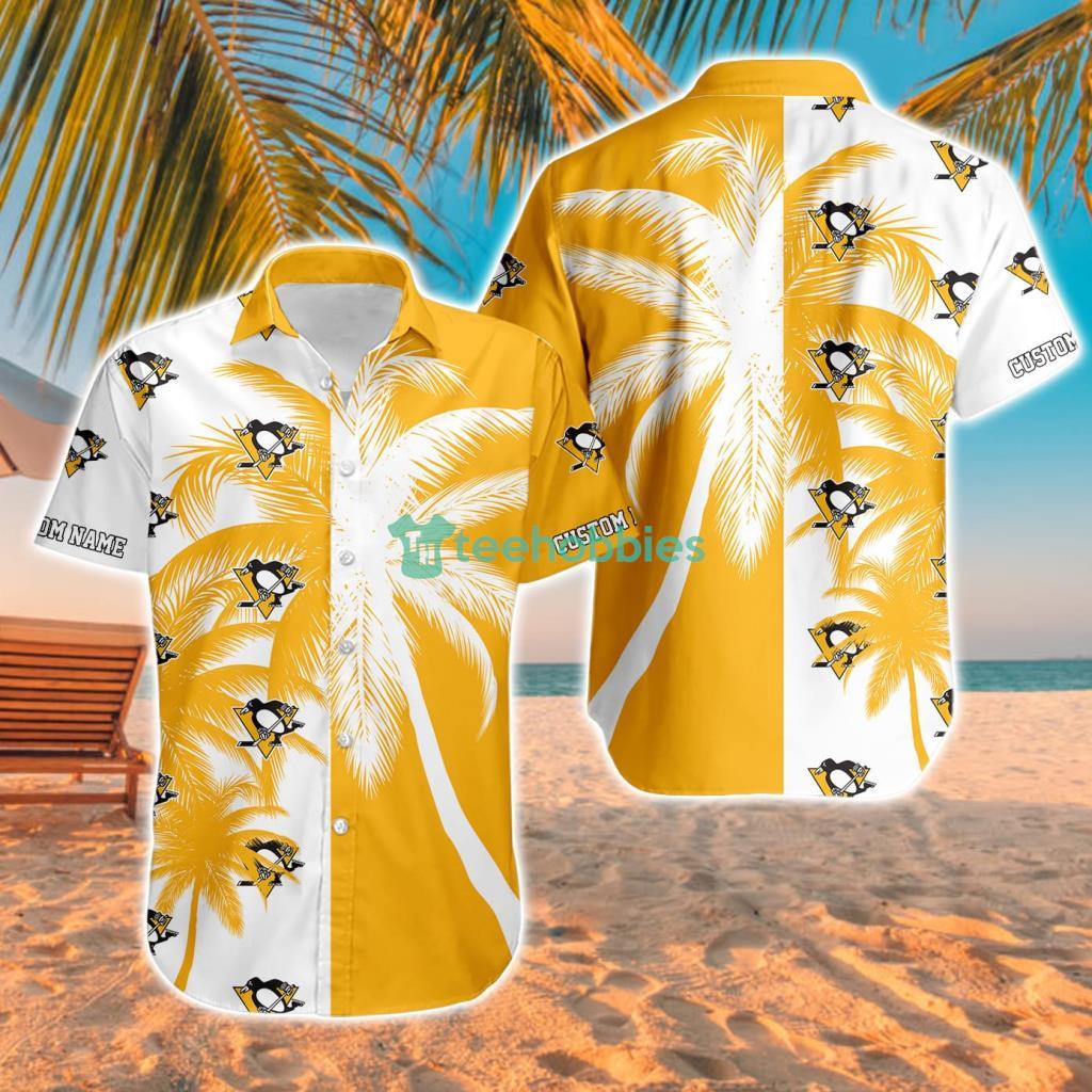Pittsburgh Penguins Aloha Tropical Hawaiian Shirt For Men And Women Custom Name Pittsburgh Penguins Aloha Tropical Hawaiian Shirt For Men And Women Custom Name Product Photo 1