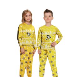 Pittsburgh Penguins Christmas Pattern Family Matching Pajamas Sets Best Gift For Christmas image Pittsburgh Penguins Christmas Pattern Family Matching Pajamas Sets Best Gift For Christmas Product Photo 2