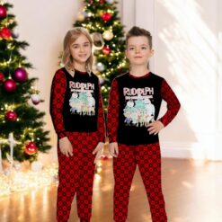 Rudolph the Red Nosed Reindeer Christmas Family Matching Pajama Set image Rudolph the Red-Nosed Reindeer Christmas Family Matching Pajama Set Product Photo 4