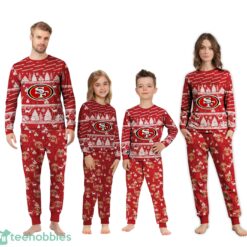 San Francisco 49ers Christmas Pattern Family Matching Pajamas Sets Best Gift For Christmas image San Francisco 49ers Christmas Pattern Family Matching Pajamas Sets Best Gift For Christmas Product Photo 2