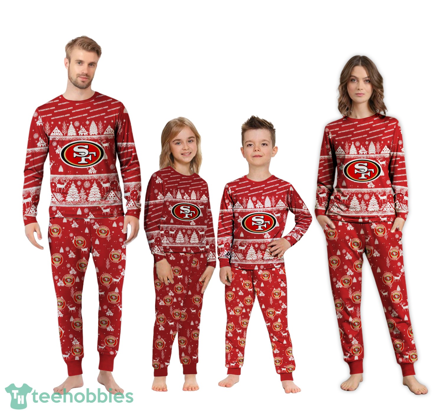 san-francisco-49ers-christmas-pattern-family-matching-pajamas-sets-best-gift-for-christmas-1.jpg San Francisco 49ers Christmas Pattern Family Matching Pajamas Sets Best Gift For Christmas Product Photo 2