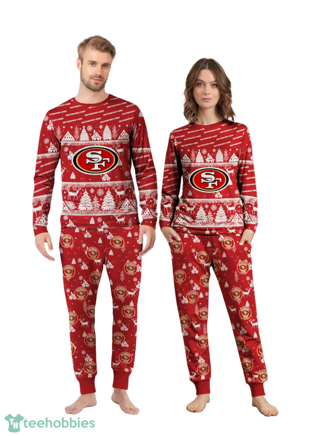 san-francisco-49ers-christmas-pattern-family-matching-pajamas-sets-best-gift-for-christmas.jpg San Francisco 49ers Christmas Pattern Family Matching Pajamas Sets Best Gift For Christmas Product Photo 3