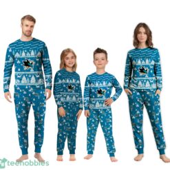 San Jose Sharks Christmas Pattern Family Matching Pajamas Sets Best Gift For Christmas image San Jose Sharks Christmas Pattern Family Matching Pajamas Sets Best Gift For Christmas Product Photo 2