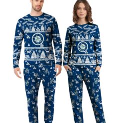 Seattle Mariners MLB Christmas Pattern Family Matching Pajamas Sets Best Gift For Christmas image Seattle Mariners MLB Christmas Pattern Family Matching Pajamas Sets Best Gift For Christmas Product Photo 3
