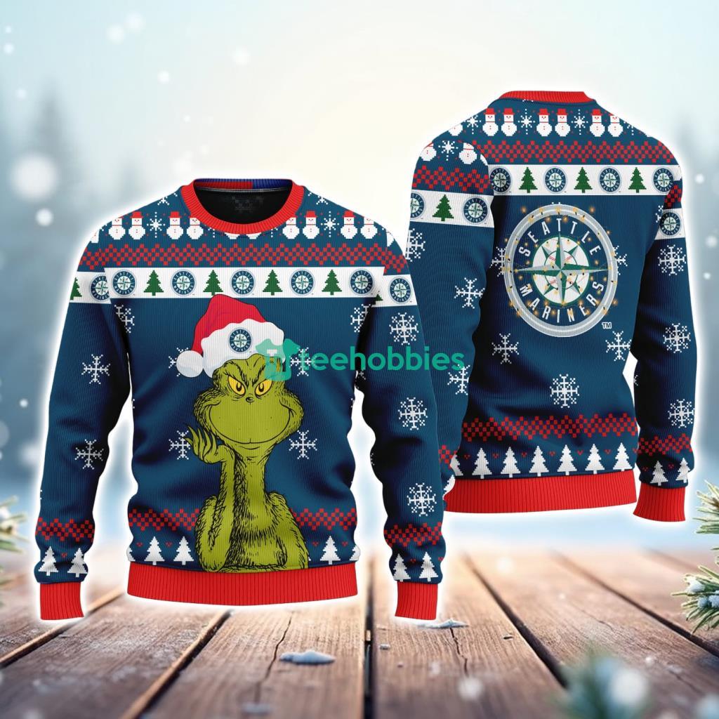 Seattle Mariners MLB The Grinch Funny Merry Christmas Uglly Sweater 3D New Trend image Seattle Mariners MLB The Grinch Funny Merry Christmas Uglly Sweater 3D New Trend Product Photo 1