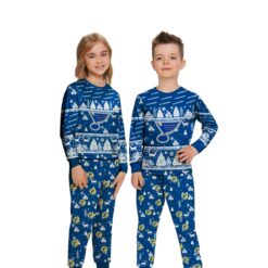 St Louis Blues Christmas Pattern Family Matching Pajamas Sets Best Gift For Christmas image St Louis Blues Christmas Pattern Family Matching Pajamas Sets Best Gift For Christmas Product Photo 3