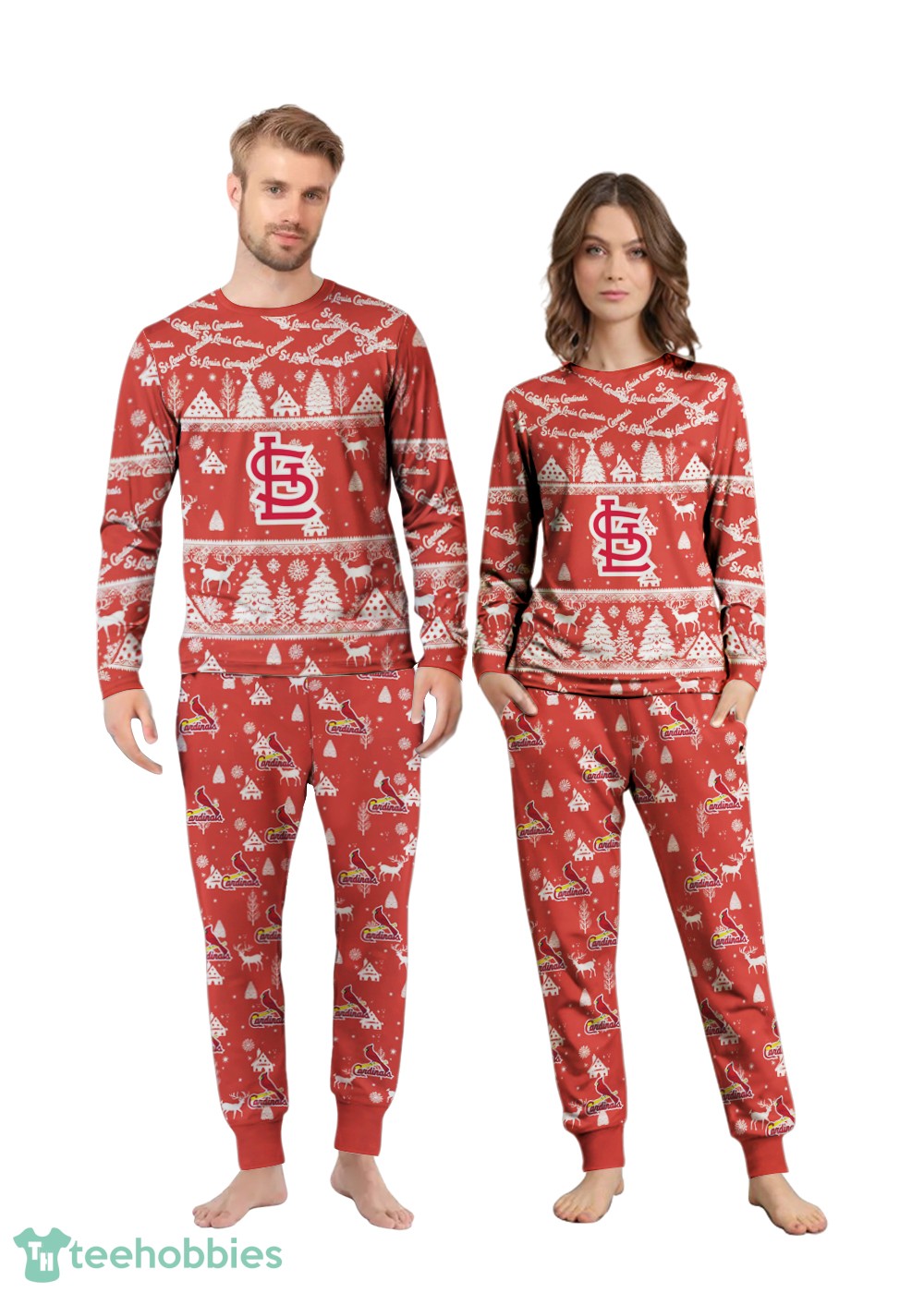 St Louis Cardinals MLB Christmas Pattern Family Matching Pajamas Sets Best Gift For Christmas image St Louis Cardinals MLB Christmas Pattern Family Matching Pajamas Sets Best Gift For Christmas Product Photo 3