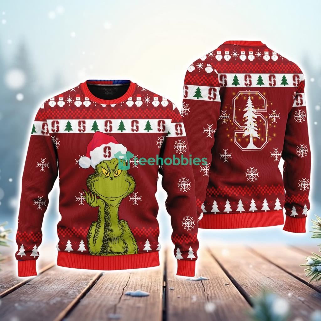 Stanford Cardinal NCAA The Grinch Funny Merry Christmas Uglly Sweater 3D New Trend image Stanford Cardinal NCAA The Grinch Funny Merry Christmas Uglly Sweater 3D New Trend Product Photo 1