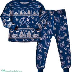 Tampa Bay Lightning Christmas Pattern Family Matching Pajamas Sets Best Gift For Christmas image Tampa Bay Lightning Christmas Pattern Family Matching Pajamas Sets Best Gift For Christmas Product Photo 3