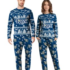 Tampa Bay Rays MLB Christmas Pattern Family Matching Pajamas Sets Best Gift For Christmas image Tampa Bay Rays MLB Christmas Pattern Family Matching Pajamas Sets Best Gift For Christmas Product Photo 3