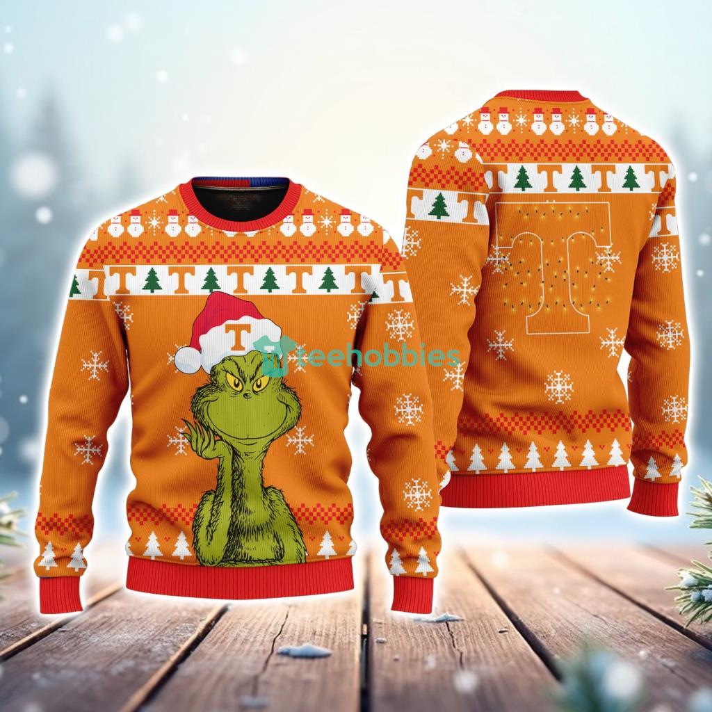 Tennessee Volunteers NCAA The Grinch Funny Merry Christmas Uglly Sweater 3D New Trend image Tennessee Volunteers NCAA The Grinch Funny Merry Christmas Uglly Sweater 3D New Trend Product Photo 1