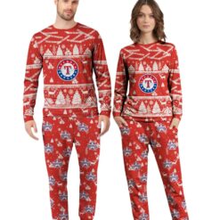 Texas Rangers MLB Christmas Pattern Family Matching Pajamas Sets Best Gift For Christmas image Texas Rangers MLB Christmas Pattern Family Matching Pajamas Sets Best Gift For Christmas Product Photo 4