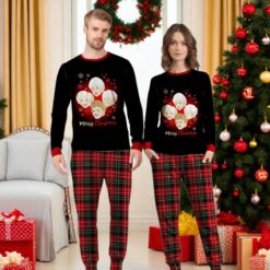 The Golden Girls Christmas Style Plaid Seamless Pattern Pajamas Pants Matching Pajamas Family Set image The Golden Girls Christmas Style Plaid Seamless Pattern Pajamas Pants Matching Pajamas Family Set Product Photo 4