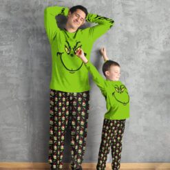 The Grinch Christmas Custom Name Pajamas Family Set image The Grinch Christmas Custom Name Pajamas Family Set Product Photo 3