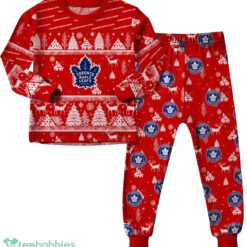 Toronto Maple Leafs Christmas Pattern Family Matching Pajamas Sets Best Gift For Christmas image Toronto Maple Leafs Christmas Pattern Family Matching Pajamas Sets Best Gift For Christmas Product Photo 2