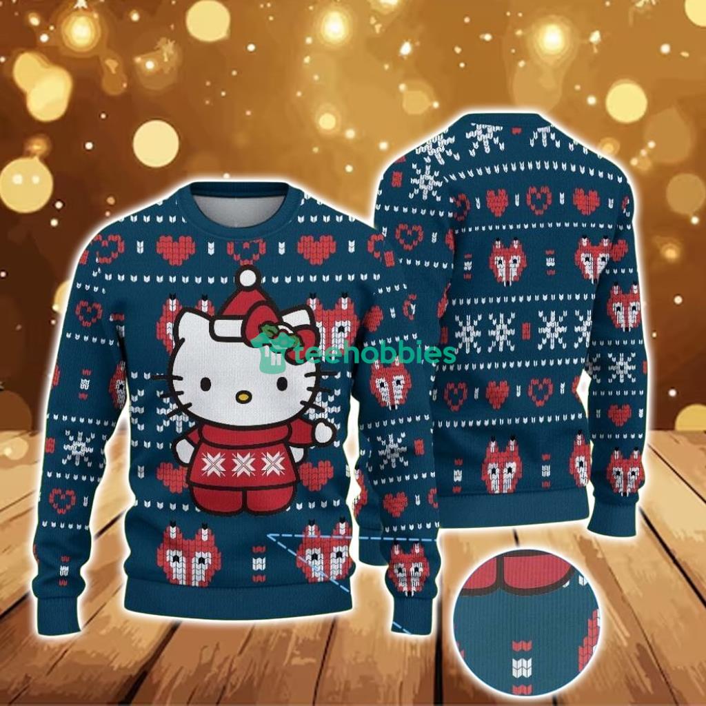 ugly-christmas-sweater-with-heart-and-snowflake-pattern-featuring-hello-kitty-in-santa-outfit.jpg Ugly Christmas Sweater With Heart And Snowflake Pattern Featuring Hello Kitty In Santa Outfit Product Photo 1