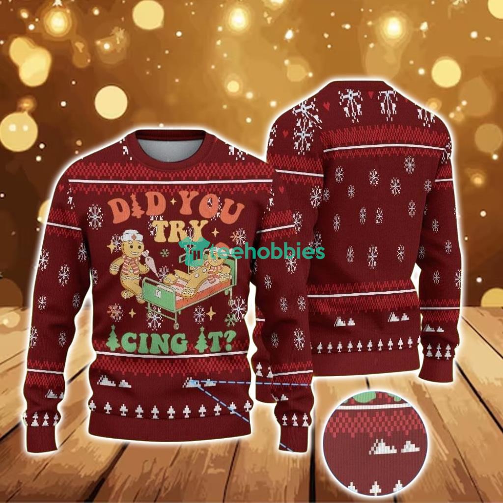ugly-christmas-sweater-with-snowflake-pattern-featuring-nurse-gingerbread-men-and-funny-medical-quote.jpg Ugly Christmas Sweater With Snowflake Pattern Featuring Nurse Gingerbread Men And Funny Medical Quote Product Photo 1