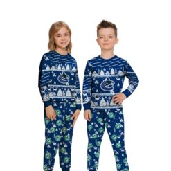 Vancouver Canucks Christmas Pattern Family Matching Pajamas Sets Best Gift For Christmas image Vancouver Canucks Christmas Pattern Family Matching Pajamas Sets Best Gift For Christmas Product Photo 3