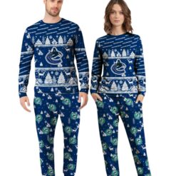 Vancouver Canucks Christmas Pattern Family Matching Pajamas Sets Best Gift For Christmas image Vancouver Canucks Christmas Pattern Family Matching Pajamas Sets Best Gift For Christmas Product Photo 4