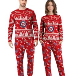 Washington Nationals MLB Christmas Pattern Family Matching Pajamas Sets Best Gift For Christmas image Washington Nationals MLB Christmas Pattern Family Matching Pajamas Sets Best Gift For Christmas Product Photo 3