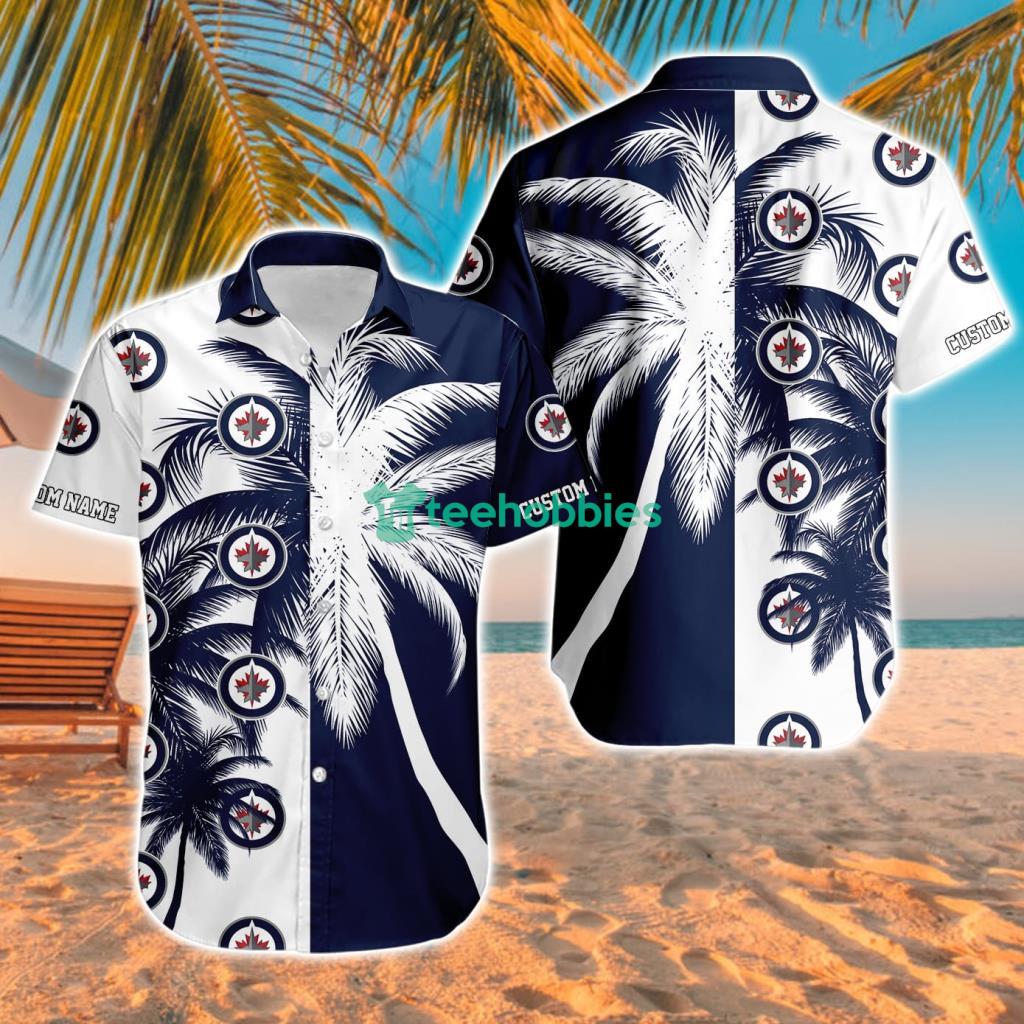 Winnipeg Jets Aloha Tropical Hawaiian Shirt For Men And Women Custom Name Winnipeg Jets Aloha Tropical Hawaiian Shirt For Men And Women Custom Name Product Photo 1