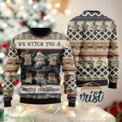 Baby Yoda Ugly Christmas Sweater Star Wars Family Sweater Christmas Gift image Baby Yoda Ugly Christmas Sweater Star Wars Family Sweater Christmas Gift Product Photo 2