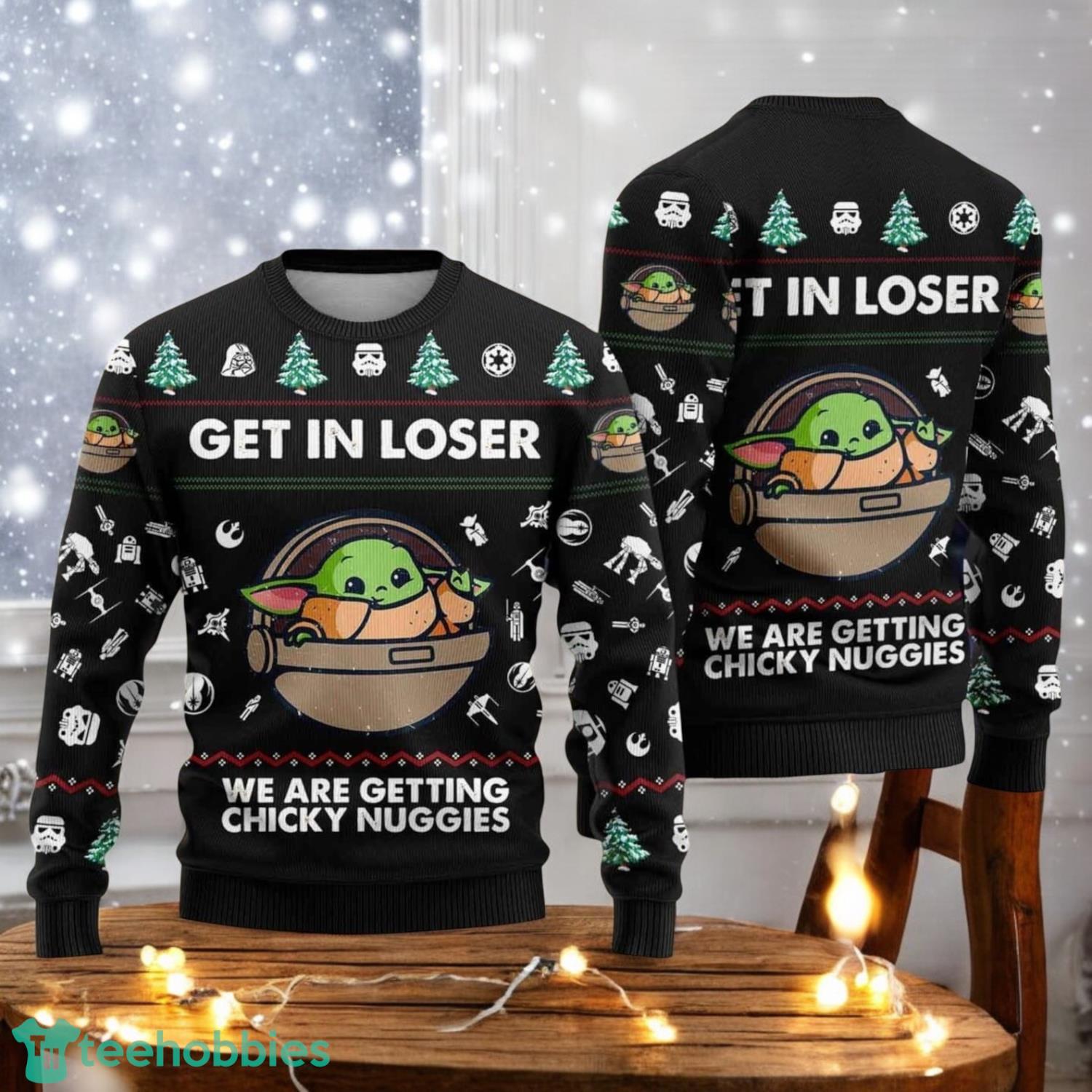 Christmas Baby Yoda Ugly Sweater Star Wars Christmas Sweater Christmas Gift image Christmas Baby Yoda Ugly Sweater Star Wars Christmas Sweater Christmas Gift Product Photo 1