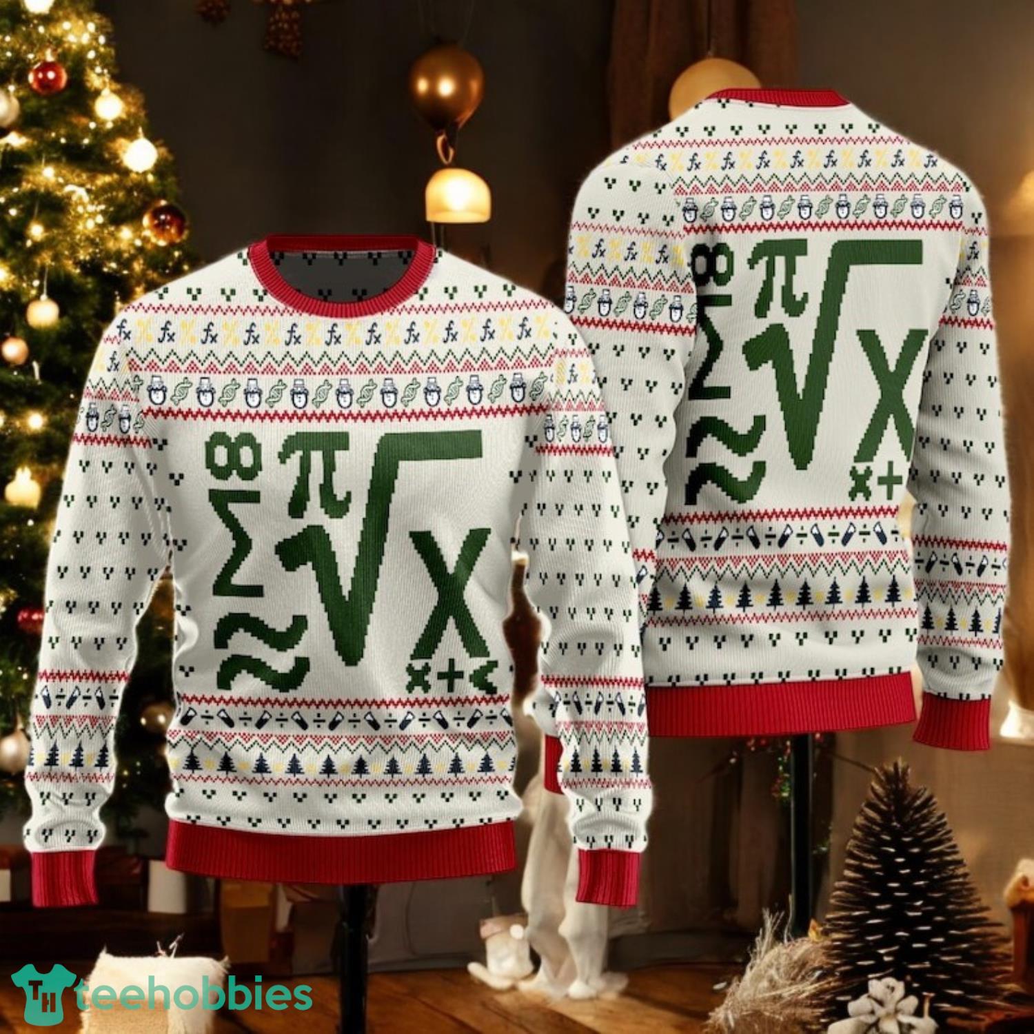 Math Equation Ugly Christmas Sweater image Math Equation Ugly Christmas Sweater Product Photo 1